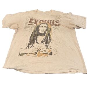 Vintage Bob Marley Shirt Exodus Zion Rootswear Y2K Reggae Size 3X DISTRESSED